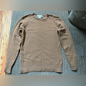Vintage 80’s/90’s Cashmere Camel Brown Sweater Lord & Taylor EUC